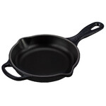 Skillet en fonte emaillee Rond 16 cm Noir Mat